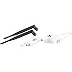 7links USB-WLAN-Adapter mit Doppelantenne, 300 Mbit/s, 2 x 5 dBi, WPS 7links USB-WLAN-Adapter mit Antennen