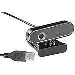 Somikon Full HD-Webcam WEC-360.HD mit Autofokus und 1080p/15fps Somikon Full-HD Webcam
