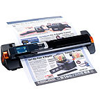 Somikon 2in1-Scanner: mobiler Handscanner mit Dockingstation 900 dpi Somikon Hand- & Einzug-Scanner