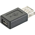 auvisio 4er-Set USB-2.0-Adapter von USB-A-Buchse zu Micro-USB-B-Buchse auvisio Micro USB Adapter