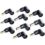 revolt Notebook-Adapter-Stecker für universelle Netzteile, 10er-Set revolt Universal Notebook-Netzteile