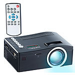 SceneLights HDMI-LED-Mini-Clipbeamer LB-2500.mini, Mediaplayer, 60 Lumen SceneLights Kompakt LED Beamer