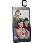 PEARL App-gesteuerte LED-Videoleuchte für Smartphones & Co., 16 Power-LEDs PEARL Foto- & Videoleuchte für Smartphone