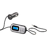 auvisio FM-Transmitter mit Boost- & Auto-Scan-Funktion, AUX, Kfz-USB-Ladegerät auvisio FM-Transmitter mit MP3-Wiedergaben und Klinken-Eingänge
