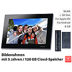 Somikon Digitaler WLAN Bilderrahmen, 10,1"-IPS-Touchscreen, (refurbished) Somikon Digitaler WLAN Bilderrahmen