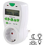 revolt Steckdose mit Helligkeits-gesteuertem Countdown-Timer und LCD-Display revolt Steckdosen mit Countdown-Zeitschaltuhren und Lichtsensoren