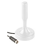 auvisio Aktive DVB-T/T2-Zimmerantenne, +30 dB, LTE-Filter, 13 cm, weiß auvisio Aktive DVB-T2-Antennen mit DAB-Empfang