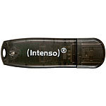 Intenso 16 GB USB-Speicherstick Rainbow Line, transparent-schwarz Intenso USB-Speichersticks