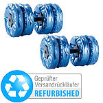 PEARL sports Befüllbare Hanteln, je bis 8 kg, 2er-Set Versandrückläufer PEARL sports Befüllbare Hanteln