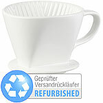 Rosenstein & Söhne Porzellan-Kaffeefilter für Filtertüten der Größe 2, Versandrückläufer Rosenstein & Söhne