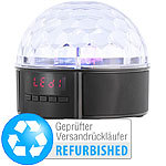 auvisio Mobile Discokugel mit Lautsprecher, Bluetooth (Versandrückläufer) auvisio Lautsprecher mit Discokugeln und Bluetooth