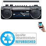auvisio Retro-Boombox mit Kassetten-Player, Radio, Versandrückläufer auvisio