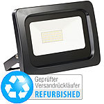 Luminea Wetterfester LED-Fluter, Metallgehäuse, 50 W, IP65,(Versandrückläufer) Luminea Wasserfeste LED-Fluter (warmweiß)