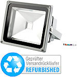 Luminea Wetterfester LED-Fluter RGB,Metallgehäuse,30 W,IP65(Versandrückläufer) Luminea Wetterfeste LED-Fluter (RGB)
