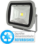 Luminea Wetterfester LED-Fluter, Metall, 80 W, warmweiß (Versandrückläufer) Luminea Wasserfeste LED-Fluter (warmweiß)