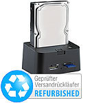 Xystec USB-HDD-Station "FD-400Twin" 2,5" & 3,5" SATA (refurbished) Xystec Festplatten-Dockingstationen
