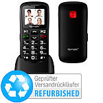 simvalley MOBILE Komfort-Handy mit Bluetooth und Versandrückläufer simvalley MOBILE Notruf-Handys mit Bluetooth und MP3-Player