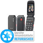 simvalley MOBILE Komfort-Klapphandy XL-948 mit Garantruf Premium, Versandrückläufer simvalley MOBILE Notruf-Klapphandys mit Bluetooth und Garantruf Premium