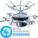 Rosenstein & Söhne Elektrisches Fondue-Set mit Glasschale, 1.300 Watt (Versandrückläufer) Rosenstein & Söhne Elektrisches Fondue-Set