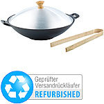 Tornwald-Schmiede Gusseisen Wok Set, 30 cm (refurbished) Tornwald-Schmiede