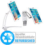 Callstel Tisch-Ständer und Wand-Halter Versandrückläufer Callstel Tablet-Ständer mit Wandhalterungen aus Alu Metall