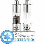 Rosenstein & Söhne Salz- & Pfeffermühle aus Edelstahl, Versandrückläufer Rosenstein & Söhne Manuelle Salz-, Pfeffer-Mühle