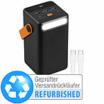 revolt Powerbank 50.000 mAh, USB-C PD bis 65 W, Versandrückläufer revolt Powerbanks mit Quick Charge, Super Charge & USB-C Power Delivery