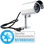 VisorTech Wetterfeste Überwachungskamera mit Nachtsicht (Versandrückläufer) VisorTech Überwachungskameras (BNC-Kabel)