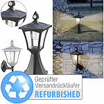 Royal Gardineer Solar-LED-Stand- & Wandlaterne, PIR-Sensor, Versandrückläufer Royal Gardineer