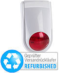 VisorTech Alarmsirene mit Warnblink-Leuchte (Versandrückläufer) VisorTech GSM-Funk-Alarmanlagen