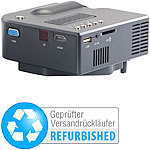 SceneLights Mini-LED-Beamer LB-3001.mini mit 60 Lumen & Media-Player (refurbished) SceneLights Kompakt LED Beamer