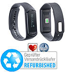 newgen medicals Fitness-Armband FBT-40.HR mit Herzfrequenz-Messung (Versandrückläufer) newgen medicals Fitness-Armbänder mit Herzfrequenz-Messungen und Bluetooth