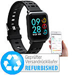 newgen medicals Fitness-Uhr, Blutdruck- & Herzfrequenz-Anzeige (Versandrückläufer) newgen medicals Fitness-Armband mit Blutdruck- und Herzfrequenz-Anzeigen, Bluetooth