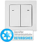 CASAcontrol Funk-Lichtschalter doppelt (Versandrückläufer) CASAcontrol Funk Wandschalter
