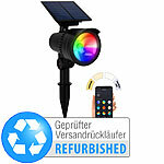 Lunartec Smarter Solar-LED-Spot mit RGB-CCT, 50 lm, Versandrückläufer Lunartec 