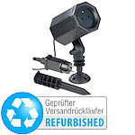 Lunartec Laser-Projektor mit 3 Sternen-Effekten, innen Versandrückläufer Lunartec Laser-Projektoren mit roten und grünen Punkten