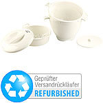 Rosenstein & Söhne Mikrowellen-Dampfgarer, 5-teilig (Versandrückläufer) Rosenstein & Söhne Mikrowellen-Dampfgartöpfe