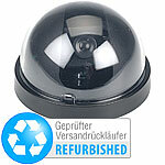 VisorTech Überwachungskamera-Attrappe Dome-Form, Versandrückläufer VisorTech