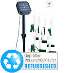 Lunartec Solar-Lichterkette für Außen Versandrückläufer Lunartec Solar Außen-LED-Weihnachtsbaumkerzenn
