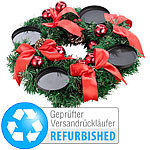 Britesta Adventskranz mit rotem Schmuck, Ø 30 cm (Versandrückläufer) Britesta Adventskränze