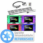 Lunartec TV-Hintergrundbeleuchtung mit 4 RGB-Leisten, Versandrückläufer Lunartec RGB-TV-Hintergrundbeleuchtungen