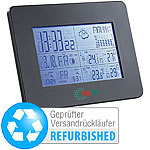 FreeTec Funk-Wetterstation mit Funk-Uhr & digitalem Außensensor (refurbished) FreeTec Wetterstationen mit Funkuhren und Außensensoren