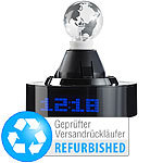 infactory Designer-Tischlampe "Weltkarte",integriertem Wecker(Versandrückläufer) infactory Tischlampen mit integriertem Wecker