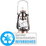 Lunartec Dimmbare LED-Sturmlampe mit Akku, bronze, Versandrückläufer Lunartec Akku-LED-Sturmlampen