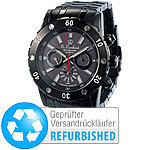 St. Leonhard Herren-Chronograph mit DCF-Funk und Solar-Betrieb (Versandrückläufer) St. Leonhard Solar-Funk-Armbanduhren für Herren