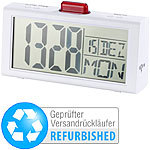 infactory Seniorenwecker, Zusatz-Alarmen, großes LCD-Display (Versandrückläufer) infactory Seniorenwecker