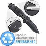 Semptec Urban Survival Technology Scharfes Edelstahl-Klappmesser, Alu-Griff, Versandrückläufer Semptec Urban Survival Technology Einhand-Taschenmesser