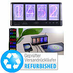 infactory Tischuhr in Röhren-Optik, RGB-LEDs, Versandrückläufer infactory Tischuhren in Röhren-Optik mit RGB-LEDs