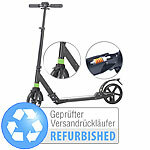 PEARL Klappbarer Profi-City-Roller, XXL-Räder, Versandrückläufer PEARL City-Roller mit XXL-Rädern