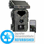 VisorTech WLAN-4K-Wildkamera mit Solarpanel, Versandrückläufer VisorTech WLAN-Solar-Wildkameras mit App und 4K-Auflösung